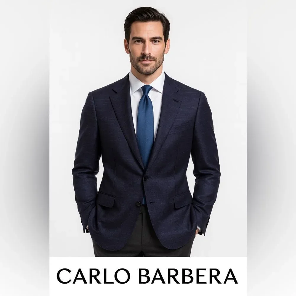 Carlo Barbera Elegant Dark Blue Blazer NWT!